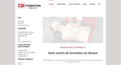 Desktop Screenshot of csi-formation.com